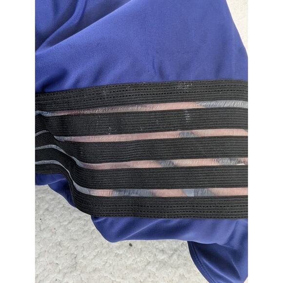 Cupshe Womens One Piece Swimsuit Size Large Blue Sheer One Shoulder - Picture 11 of 11